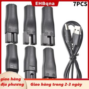 [COD] EHBqna 3PF Ship within 24 hours 8 pcs Dây điện 5V thay thế sạc USB Adapter Cáp DC chuyển đổi phổ quát cho tất cả các loại máy cạo râu điện tóc Cắt
