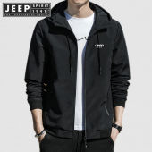 JEEP SPIRIT 1941 ESTD 2023 new printed hooded jacket comfortable and breathable
