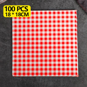 เค้กอบตกแต่งเกาหลี ins สไตล์สีน้ํามันกระดาษผลไม้สตรอเบอร์รี่ขัดแตะน้ํามันกระดาษเบนโตะกล่อง placemat ง่ายกระดาษ