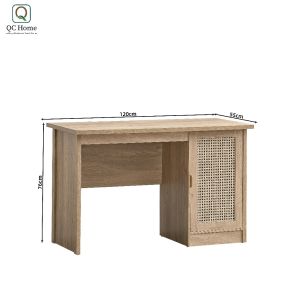 QC Home Meja Tulis Meja Belajar Study Desk Office Table Storage Nara