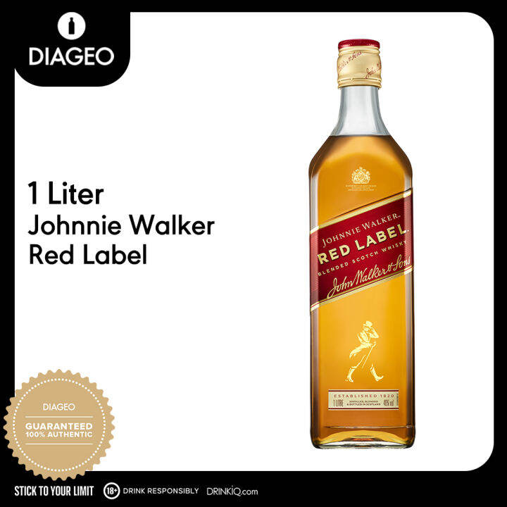 Johnnie Walker Red Label Blended Scotch Whisky 1L | Lazada PH