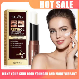 【Super low price】Retinol Eye Cream Stick Removing Anti Dark Circles Under the Eyes Moisturizing Firming Eyes Cream Eye Korean Skin Care Cosmetics