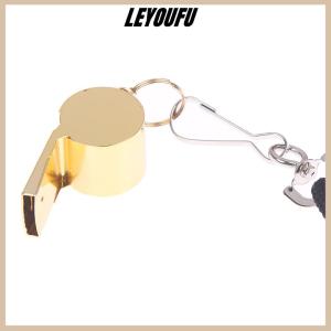 LEYOUFU Stainless Steel Rope Whistle Hanging Neck Outdoor Lifesaving Whistle