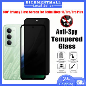 【🔥SG🔥】RICHMENTMALL Clear/180° Privacy Tempered Glass Film For Xiaomi Redmi Note 15/Note 15 Pro/Note 15 Pro Plus Anti-spy Screen Protector