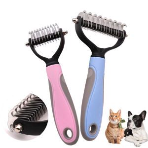 Sentexin Dog Cat Hair Removal Comb Cats Brush Grooming Tool Puppy Hair Shedding Trimmer Combs Pet Fur Trimming Dematting Deshedding Brush