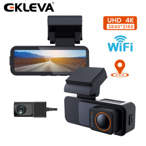 Ekleva 4K Siêu Dash Cam ống kính kép 3.2 Màn hình HD Xe Đường Máy Ảnh Wifi Kết Nối nhìn trong đêm Điều Khiển G-Cảm Biến Màn hình đỗ xe