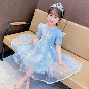 Kids Girls Dress New Frozen baby Princess Children skirt elegant Cotton Sequins Dresses girl Clothing