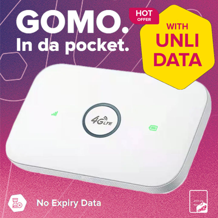 GOMO UNLI DATA OPENLINE Pocket Wifi LTE+ advanced CAT6 - Rocket sim ...