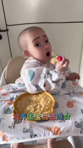 Nước Chống Highchair Bìa Bib Cho Bé dễ dàng vệ sinh Và Máy Có Thể Giặt Tay áo dài yếm ăn trẻ em Cho Thưởng Thức Bữa Ăn