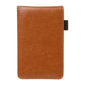 HENGI School Supplies Stationery Leather Cover Diary Small Memo Pads Business Memos Pocket Planner A7 Notebook Mini Notepad