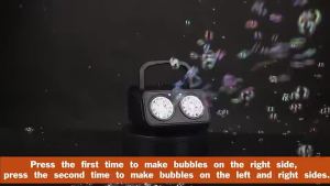 26 Holes Automatic Bubble Machine Upgrade Bubble Blower With 2 Fans 20000+ Bubbles Per Minute Bubble
