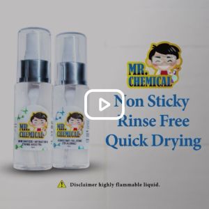 Hand Sanitizer Pocketable 60ml Spray / Anti Bacterial Ethanol Based 75% - Kill Germs & Virus