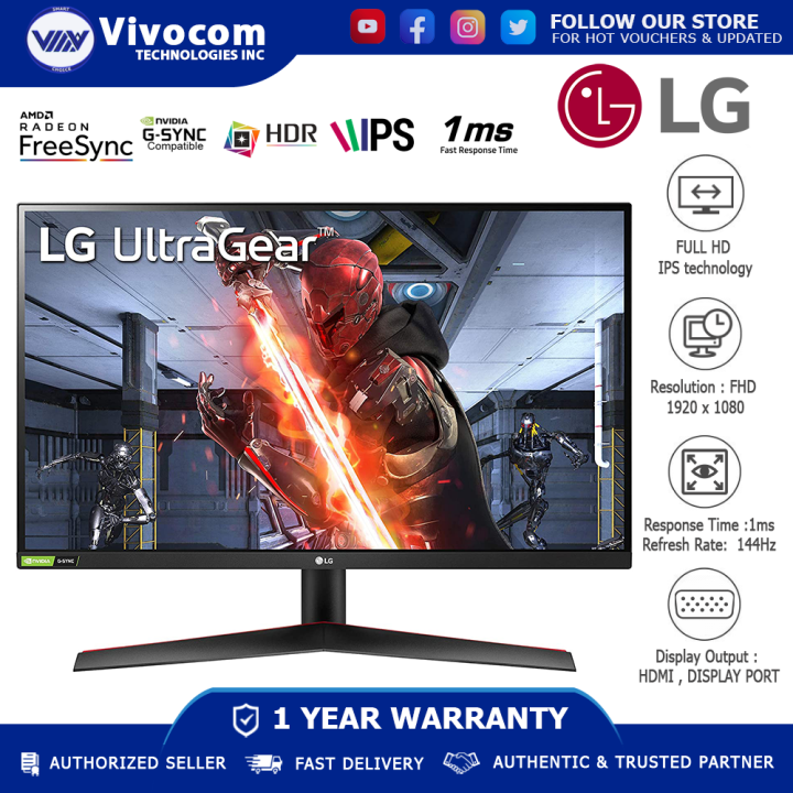 LG UltraGear™ Gaming Monitor 27GN600-B 27 Inch FHD (1920x1080) IPS