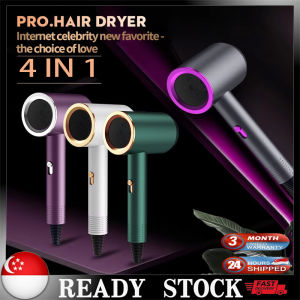 [READY STOCK] High Speed Hair Dryer 4 in 1 Anion Hair Dryer 2000W Fast Dry Negative Ions Hair Blow Temperature 3-pin Plug Professional Ionic Tech Hair Care Hairdryer Professional Salon Hair Dryer