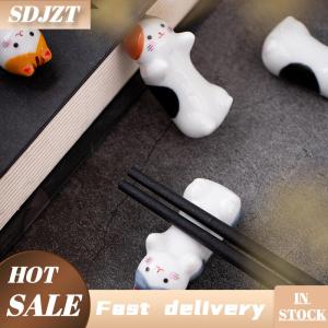 SDJZT Giá để đũa bằng gốm hình mèo may mắn Nhật Bản phong phú dễ thương đồ thủ công cho mèo con đồ trang sức gia dụng cho mèo con