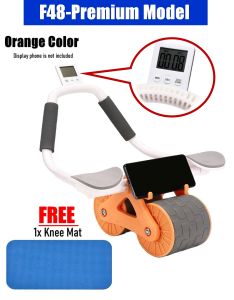 F48 Elbow Support Ab Roller Wheel Multi Ab Machine Automatic Rebound Ab Roller Wheel Workout Abdominal Core Training Elb