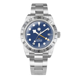 SAN MARTIN SN0054-G-C BB GMT Automatic Stainless Steel 39mm 10ATM Sports Watch