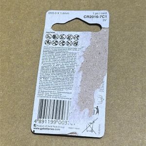 GP Lithium Button CR2016 (Card of 1)
