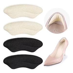 [Free Shipping] Heel Pads To Prevent Heel Slippage 4D Lip-Shaped JP Velvet High-Heeled Shoes Anti-Chafing Magic Pads For Women Shoe Size Adjustment Pads