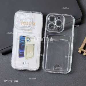 Iphone 16 Iphone 16 Plus Iphone 16 Pro Iphone 16 Pro Max Card Case Clear / Slot Kartu Bening Case Iphone 16 Iphone 16 Plus Iphone 16 Pro Iphone 16 Pro Max