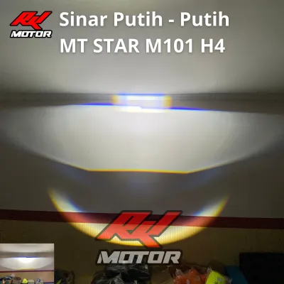 MT-STAR Lampu Projector H4 M101 LED COB 14000 Lumens Dual Lens Cut Off Plug and Play untuk Mobil/Motor Car H4 Socket