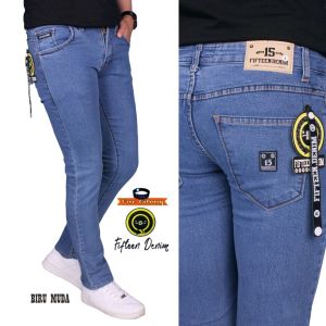 CELANA PANJANG PRIA JEANS DENIM SKINNY SLIM-FIT