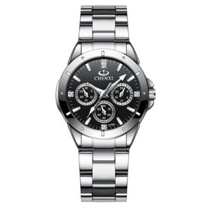 CHENXI Women Fashion Luxury Watches Womens Quartz Wristwatches Ladies Luxury Rhinestone Dial Clock Waterproof Reloj Mujer