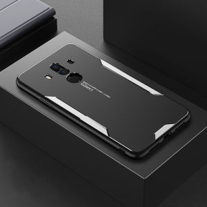 LANLIN For Huawei Mate 10 Mate 20 Mate 20 Pro Mate 20s Phone Case Metal Frosted Back Shell Soft TPU Frame Casing Ultra-thin Anti-fall Aluminum Cover For Huawei Mate 10 Phone Case