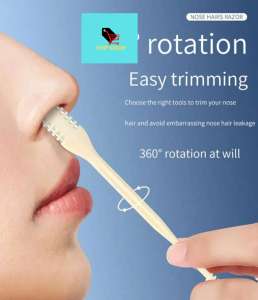 TOP SHOP Portable Dual-Head Manual Tool Skin-Safe Facial Hair Removal Precise Trimming