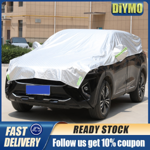 HOL MOAOTO Extended Windshield Snow/Sunshine Cover 5-Layer Protective Car Windshield Snow Sunshine Cover Ice And Snow Windshield For Automobiles SUVs Cars Windshield Snow Cover For SunshineSnow Ice UV And Frost (Silver)