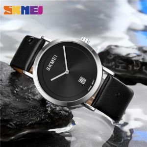 Jam Tangan PRIA SKMEI Analog 1907 SILVER Water Resistant 30M