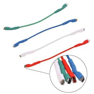 4Pcs 50mm 5N Pure Sliver Leads Header Wire Cable Universal For 1.2-1.3mm Pins Turntable Phono Headshell