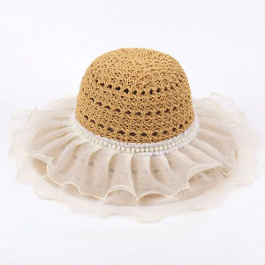 Ruimo Fashion Topi Pantai A-82 Korean Style Sunvisor Terbaru BROKAT RAJUT
