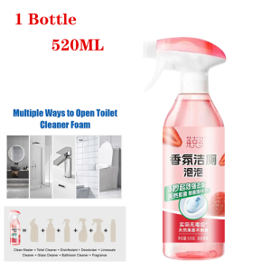 🔥【SG READY STOCK】🔥Fragrance Toilet Bowl Cleaner Spray Bathroom Cleaner Spray Mold Stain Remover 99.9% Anti-BacterialFoam