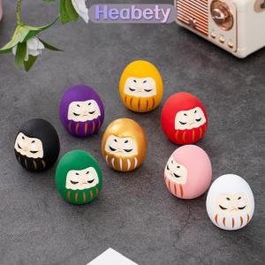 Heabety Nhật Bản gốm Daruma tượng Daruma Tumbler thủ công may mắn may mắn trang trí cảnh quan Daruma búp bê phong thủy trang trí nội thất Quà Tặng