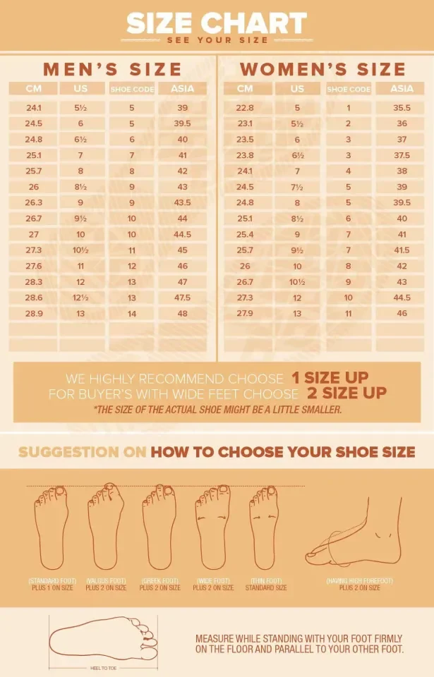 World balance size chart cheap in cm