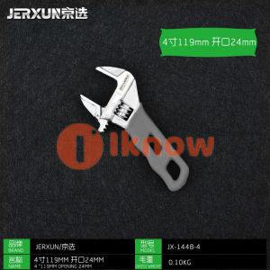 I know JERXUN adjustable wrench mini short handle large opening flexible wrench multi-functional quick opening pipe wrench small wrench