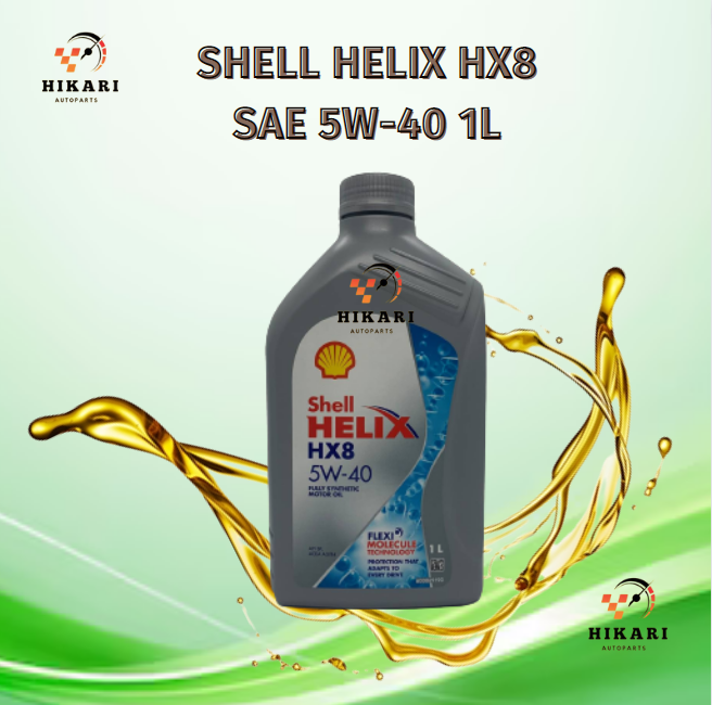 Shell Helix HX8 SAE 5W-40 Fully Synthetic Gasoline Engine Oil 1L ...
