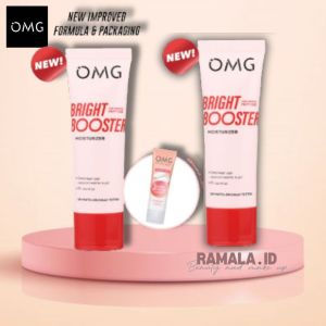 Twin Pack Oh My Glow Peach Glowing Cream 25 gr  OMG Oh My Glow Bright Booster Moisturizer 25 g Untuk Semua Jenis Kulit - Melembabkan Mencerahkan dan Menjaga Skin Barrier