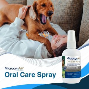 MicrocynAH Daily Care & Cleaning for Pets | Skin Care Recovery Gel Ear Wash Eye Wash Oral Care
