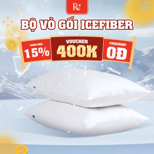 Vỏ Gối Vải Lạnh IceFiber™ Ru9 | Mát Lạnh và Thoải Mái | Kích Thước 50 x 70 cm