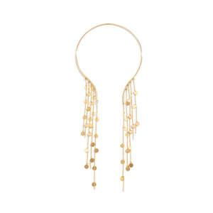 Elegant Long Tassels Necklace with Faux Pendant for Women Perfect for Evening Gowns and Business Meetings