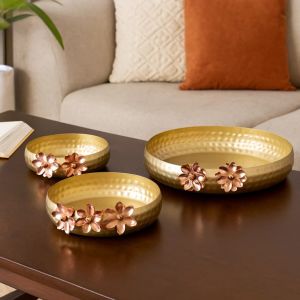 Celson ( SG Seller ) Deepam Urli Set of 3 Tealight Candle holder