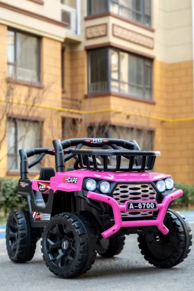 UNISPACE Children Electric Car for kids Jeep Off-road wheel Rechargeable  remote control toy car children's ride-on car 1-6 Years Boy and Girl