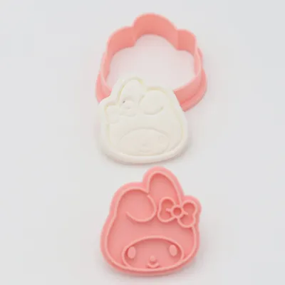 AN Cetakan Sanrio Hello Kitty Cetakan Clay Mainan Anak Super Light Clay Cetakan Es Batu Cetakan Kue Kering Cetakan COD