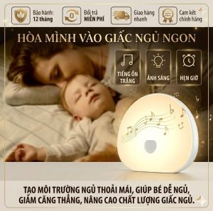 Máy tạo tiếng ồn trắng cho bé giúp ngủ ngon sâu giấc White noise Corky baby giảm quấy khóc âm thanh thiên nhiên