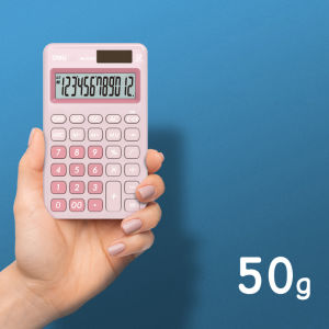 Deli Desktop Calculator / Kalkulator Meja Mini Portable Dual Power Lucu 1200
