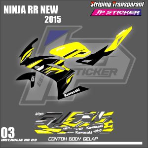 NINJA RR 2015 ORIGINAL (COD) STIKER STRIPING MOTOR KAWASAKI NINJA RR 2015 - STIKER LIST STIKER MOTOR DESAIN RACING HOLOGRAM DAN TRANSPARAN BISA COD IP.KODE 03