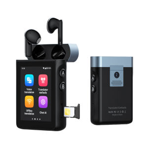 Wooask A9 Standalone Translation Earbuds Real Time with ChatGPT AI Translator Earbuds No Phone Needed Support Calls Hotspot Sharing Photo Translation