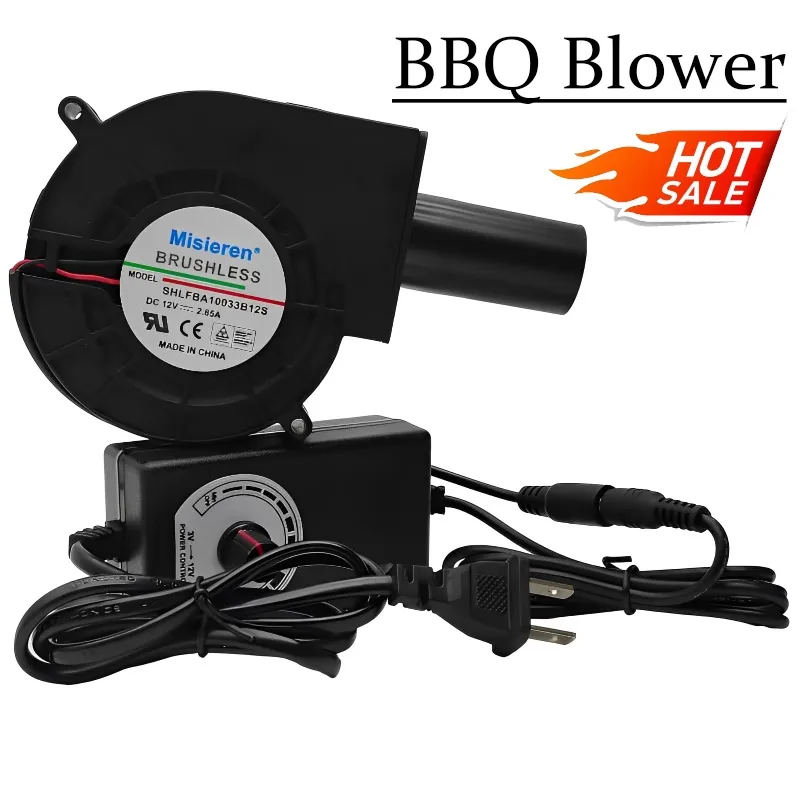 USB 5V Air Blower BBQ Fan Turbo Blower with Speed Controller